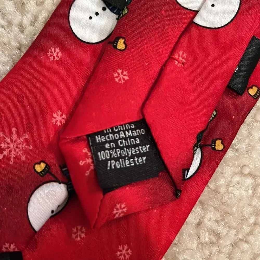 KIDS CHRISTMAS SNOWMAN TIE